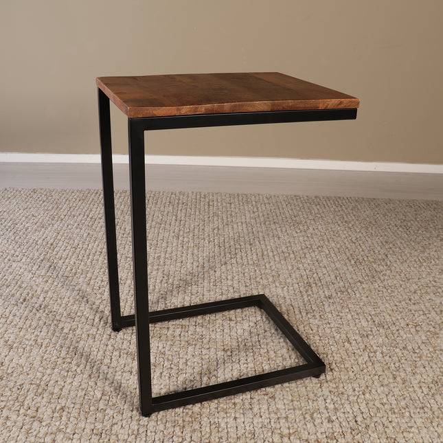 Bijzettafel Jerry 55cm bruin mangohout