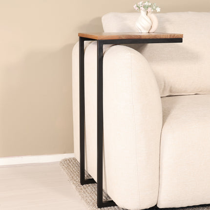 Bijzettafel Jerry 74cm bruin mangohout