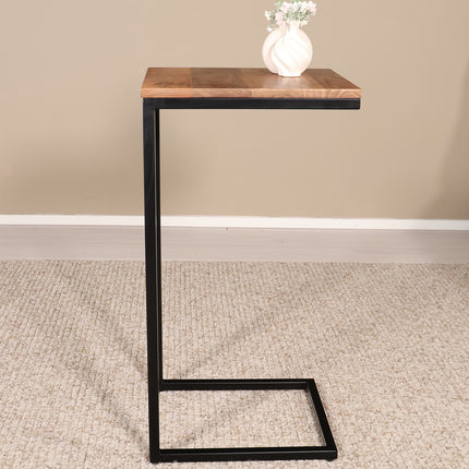 Bijzettafel Jerry 74cm bruin mangohout