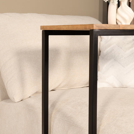 Bijzettafel Jerry 74cm lichtbruin mangohout