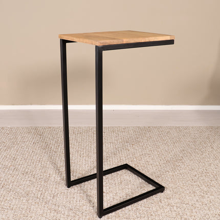 Bijzettafel Jerry 74cm lichtbruin mangohout