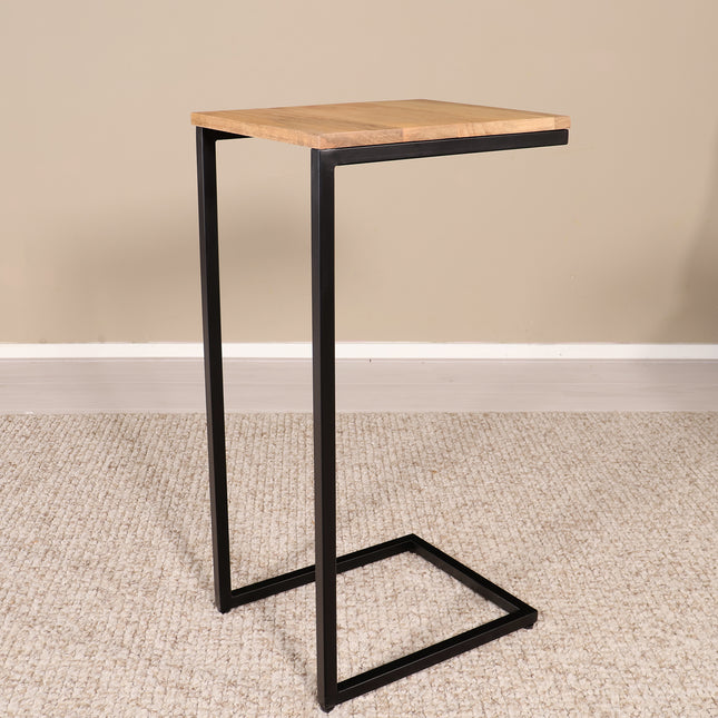 Bijzettafel Jerry 74cm lichtbruin mangohout