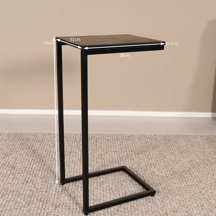 Bijzettafel Jerry 74cm zwart mangohout