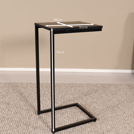 Bijzettafel Jerry 74cm zwart mangohout
