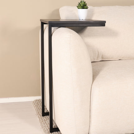 Bijzettafel Jerry 74cm zwart mangohout