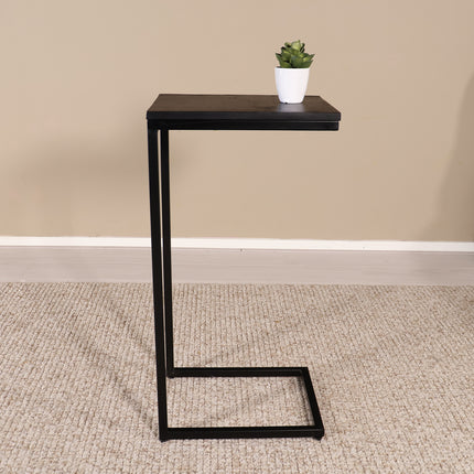 Bijzettafel Jerry 74cm zwart mangohout
