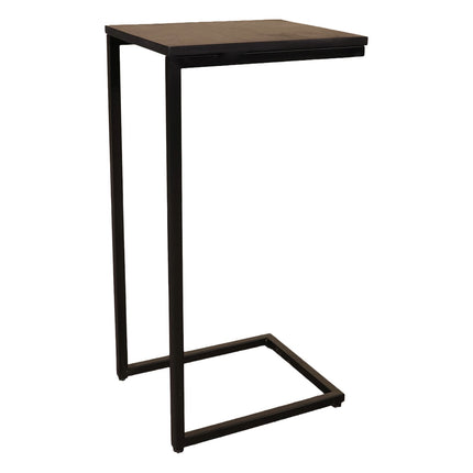 Bijzettafel Jerry 74cm zwart mangohout