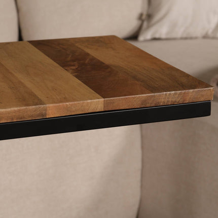 Bijzettafel Jerry 70cm lichtbruin mangohout