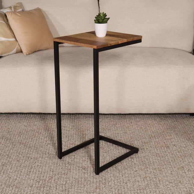 Bijzettafel Jerry 68cm lichtbruin mangohout