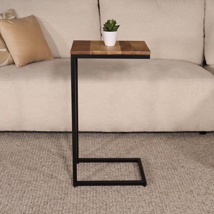 Bijzettafel Jerry 70cm lichtbruin mangohout