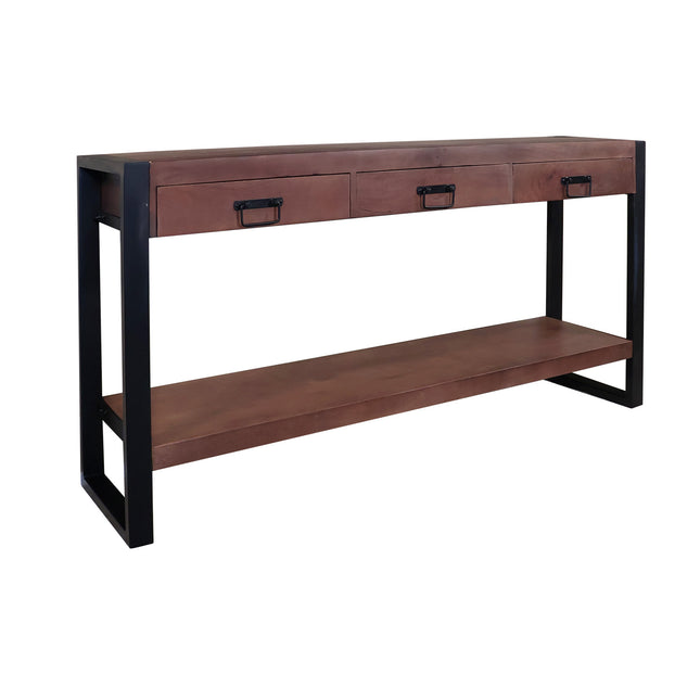 Bijzettafel 150cm mangohout Vera walnoot