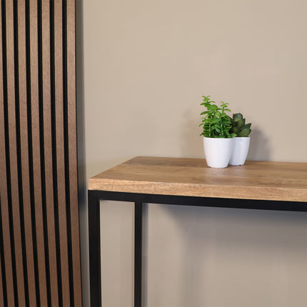 Bijzettafel 150cm mangohout lichtbruin Osso