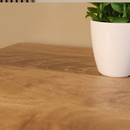 Bijzettafel 150cm mangohout lichtbruin Osso