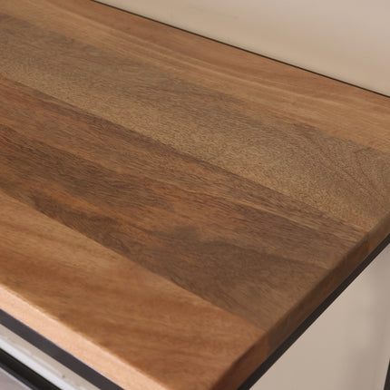 Bijzettafel 120cm mangohout lichtbruin Osso