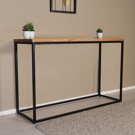 Bijzettafel 120cm mangohout lichtbruin Osso