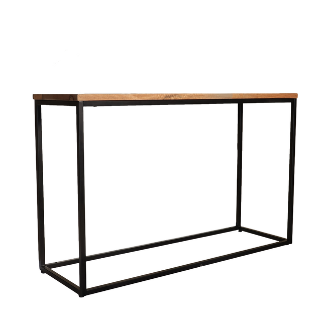 Bijzettafel 120cm mangohout lichtbruin Osso