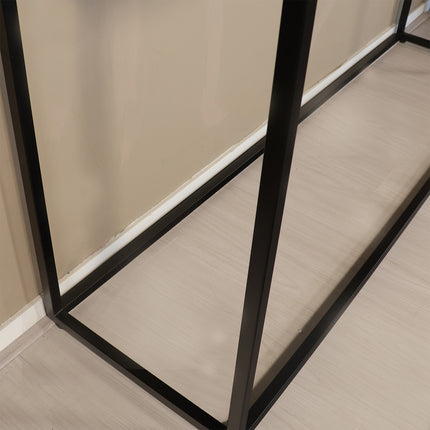 Bijzettafel 150cm mangohout zwart Osso