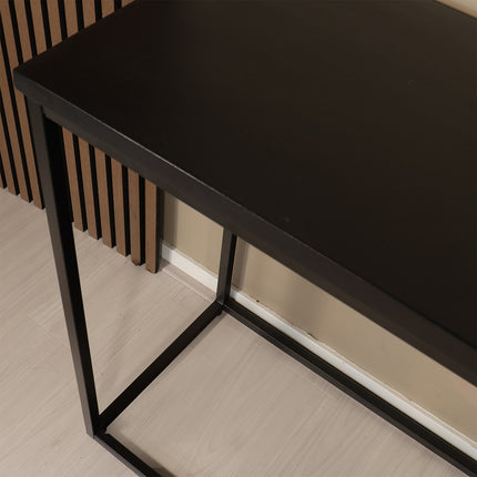Bijzettafel 150cm mangohout zwart Osso