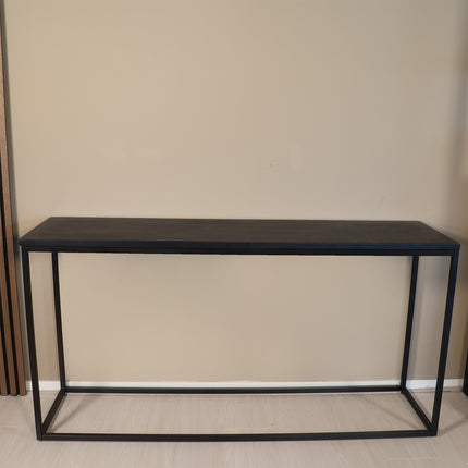 Bijzettafel 150cm mangohout zwart Osso