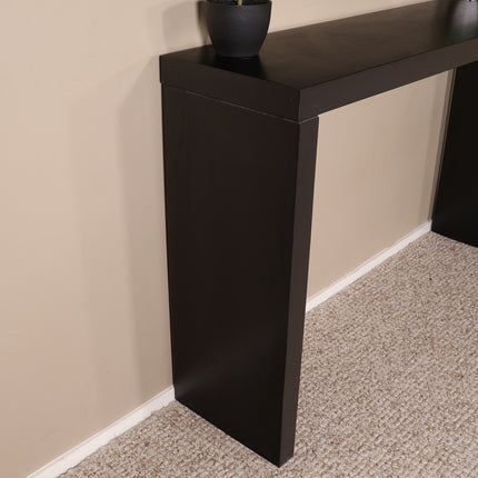 Bijzettafel 120cm mangohout Randy zwart