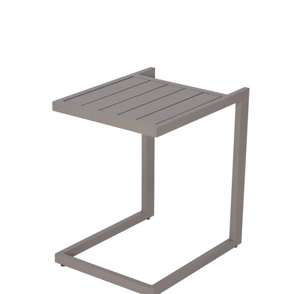 Bijzettafel tuin Javi beige aluminium