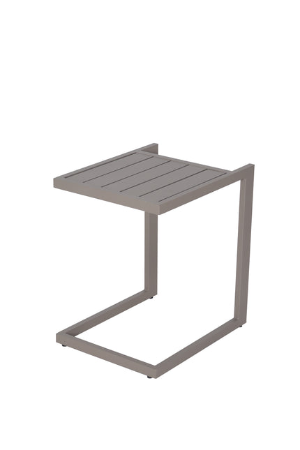 Bijzettafel tuin Javi beige aluminium