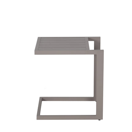 Bijzettafel tuin Javi beige aluminium