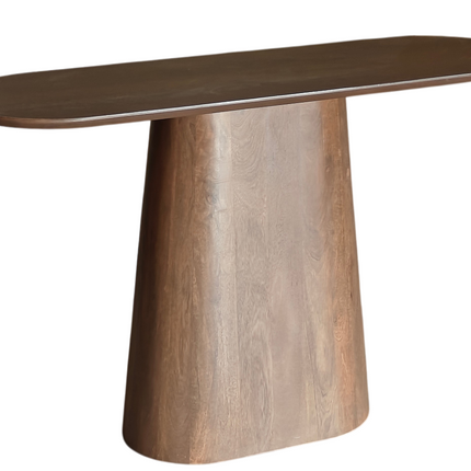 Bijzettafel Japandi 120cm walnoot mangohout Lysander