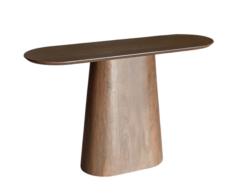 Bijzettafel Japandi 120cm walnoot mangohout Lysander