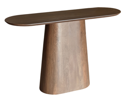 Bijzettafel Japandi 120cm walnoot mangohout Lysander