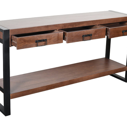 Bijzettafel 150cm mangohout Vera walnoot