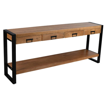 Bijzettafel 180cm mangohout Vera bruin