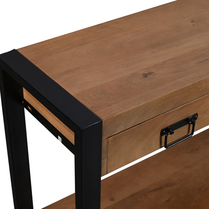 Bijzettafel 180cm mangohout Vera bruin