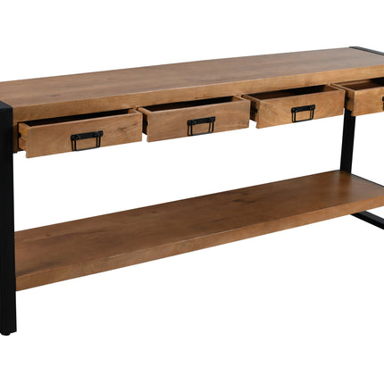 Bijzettafel 180cm mangohout Vera bruin