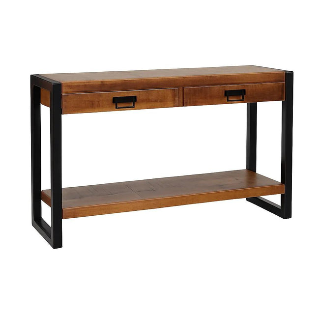 Bijzettafel 120cm mangohout Vera bruin