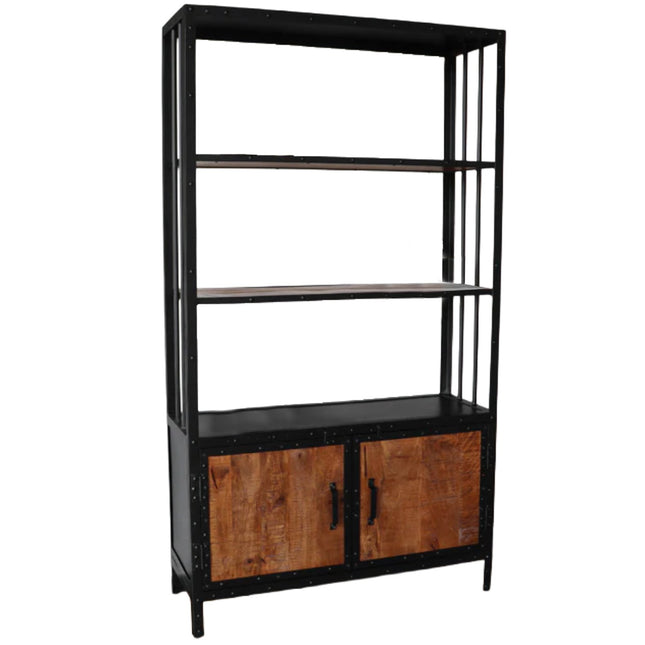 Boekenkast Blizy 180cm bruin mangohout