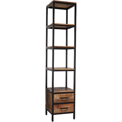 Boekenkast Jaell 185cm bruin mangohout