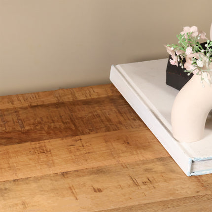 Boekenkast Zazo 200x100cm bruin mangohout