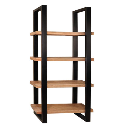 Boekenkast Zazo 200x100cm bruin mangohout