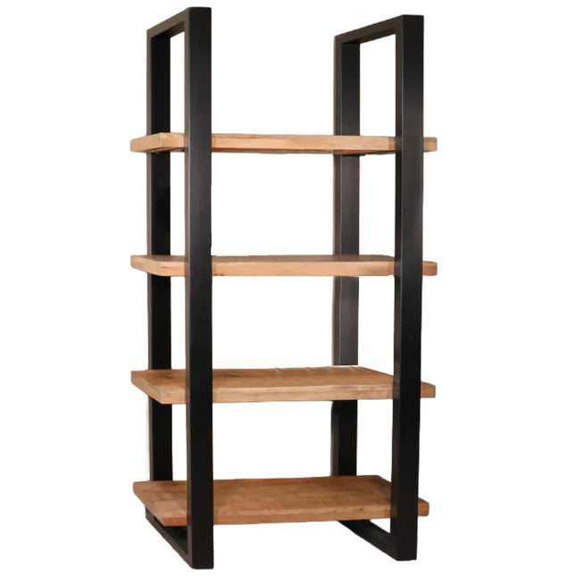 Boekenkast Zazo 200x100cm bruin mangohout