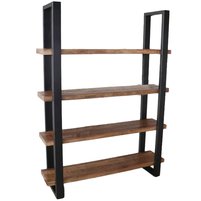 Boekenkast Zazo 200x150cm bruin mangohout