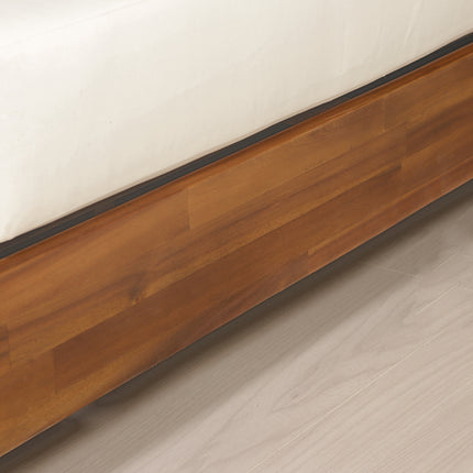 Loungebank tuin set Lahon wit acaciahout 250cm met tafel