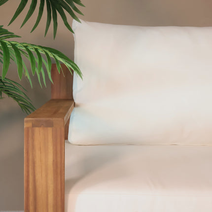 Loungebank tuin Boris wit acaciahout 220cm