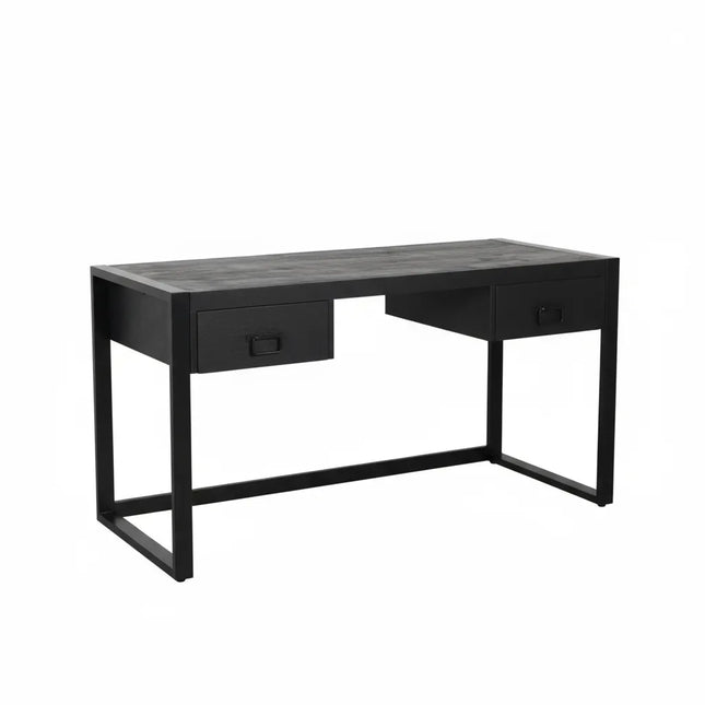 Bureau Morris 145cm zwart mangohout
