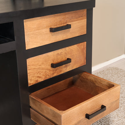 Bureau Avelon 120cm bruin mangohout