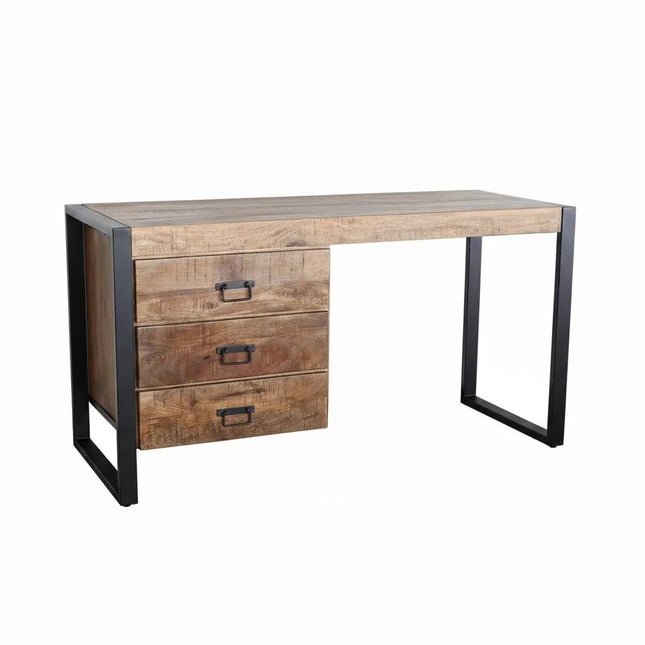 Bureau Nicko 145cm bruin mangohout