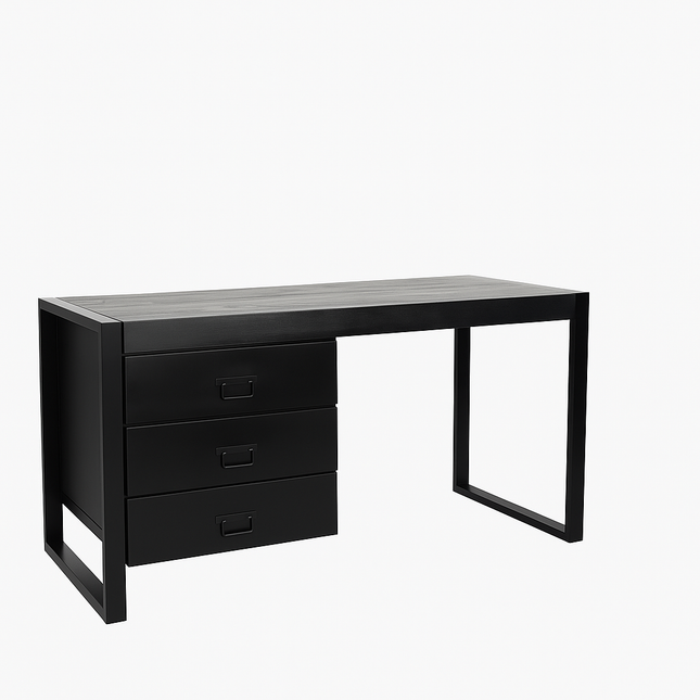 Bureau Noah 145cm zwart mangohout