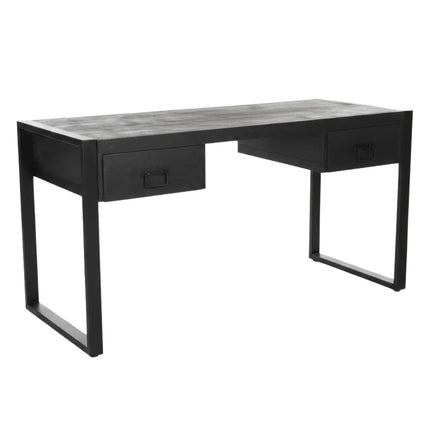 Bureau Morris 145cm zwart mangohout