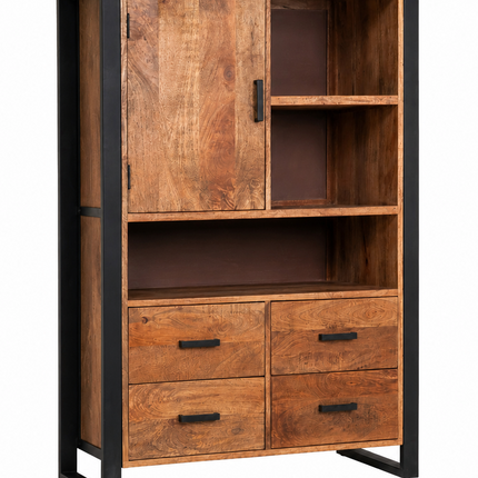 Mangohout kast 150cm bruin Dexie
