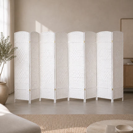 Kamerscherm Ilse wit 400cm